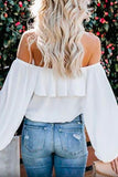 Strapless Long Sleeve Blouse