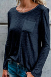 Long Sleeve Blouse With Pocket