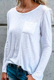 Long Sleeve Blouse With Pocket