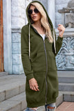 Sweatshirt cardigan Long with Hood