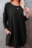 Long Sleeve Blouse Dress with Pockets