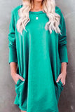 Long Sleeve Blouse Dress with Pockets