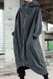 Long sweatshirt cardigan In Comfortable Line