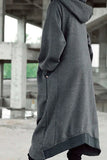 Long sweatshirt cardigan In Comfortable Line