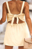 Φόρεμα Midi με Τιράντες και δετη ανοιχτή πλατη