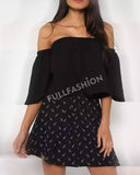 Strapless blouse