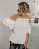 Ruffle Blouse With Sleeves