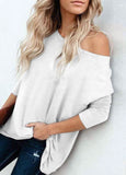 Long-sleeved cotton blouse