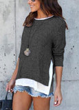 Long Sleeve Blouse (Fine Knitted)