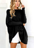 Blouse Long Sleeve Comfortable Line Thin Knitted