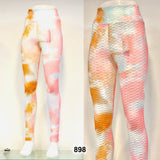 Tricolor Leggings with Beehives