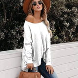 Long-sleeved blouse in a comfortable line (Fine knit)