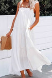 Strapless Long Dress with Strap