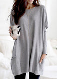 Long-sleeved blouse in a comfortable line (Fine knit)