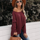 Long-sleeved blouse in a comfortable line (Fine knit)