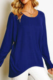 Comfortable Asymmetrical Blouse (Thin Knitted)