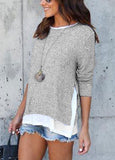 Long Sleeve Blouse (Fine Knitted)