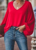 Loose Blouse With Ve