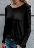 Long Sleeve Blouse With Pocket