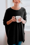 Long-sleeved blouse in a comfortable line (Fine knit)