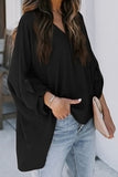 Blouse Long Sleeve Shirt With V Neck