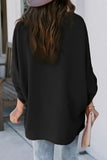 Blouse Long Sleeve Shirt With V Neck